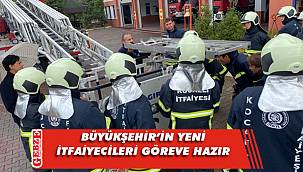 Büyükşehir’in yeni itfaiyecileri göreve hazır