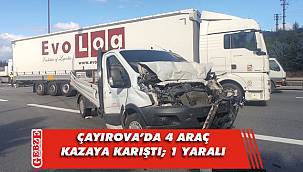 Çayırova'da zincirleme kaza; 1 yaralı