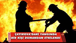 Çayırova'daki yangında bir kişi dumandan etkilendi