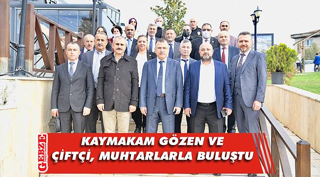 Çayırova protokolü, muhtarlarla bir araya geldi