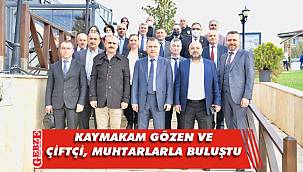 Çayırova protokolü, muhtarlarla bir araya geldi