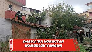 Darıca'da kömürlük yangını