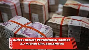 Dijital hizmet vergisinden 2022'de 2.7 milyar lira bekleniyor