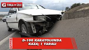 Dilovası'nda bariyere çarpan otomobilin sürücüsü yaralandı