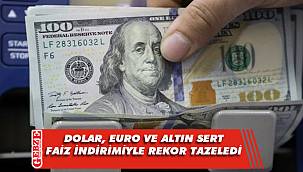 Dolar, euro ve altın sert faiz indirimiyle rekor tazeledi