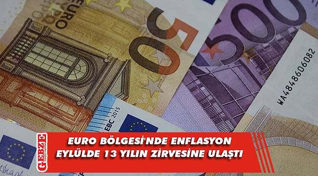 Euro Bölgesi'nde enflasyon eylülde 13 yılın zirvesine ulaştı