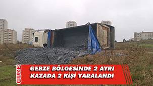 Gebze bölgesinde iki ayrı trafik kazası