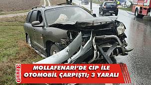 Gebze'de cip ile otomobil çarpıştı