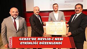 Gebze’de Mevlid-i Nebi etkinliği düzenlendi