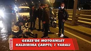 Gebze’de motosiklet kazası; 1 yaralı