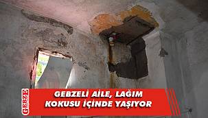 Gebzeli aile, lağım kokusunun içinde yaşıyor