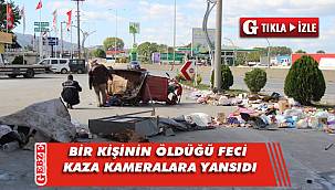Gölcük'teki feci kaza kameralara yansıdı