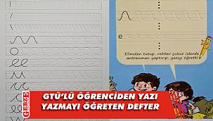 GTÜ’lü öğrenci yazmayı öğreten defter icat etti