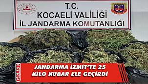 İzmit'te bir evde 25 kilo esrar çıktı
