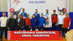 Kağıtsporlu karateciler, engel tanımıyor