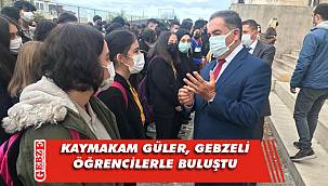 Kaymakam Güler’den Gebzeli öğrencilere nasihat