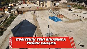 Kocaeli İtfaiyesi’nin yeni binasında sıkı çalışma