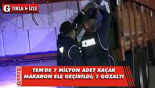 Kocaeli'nde 7 milyon adet kaçak makaron ele geçirildi