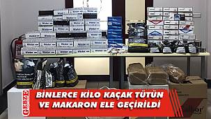 Kocaeli'nde kaçak tütün ve makaron operasyonu