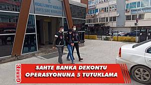 Kocaeli'nde sahte banka dekontu operasyonu