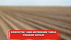 Körfez’de 1800 metrekare tarla icradan satılık