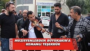 Müzisyenlerden Büyükakın'a teşekkür