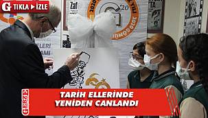 Ortaokul öğrencileri, gazi dedeleriyle bir araya geldi