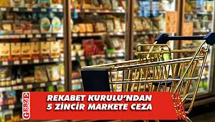 Rekabet Kurulu'ndan 5 zincir markete ceza