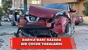 Servis minibüsü ile otomobil çarpıştı; 1 yaralı