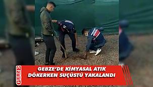Yağmur giderine kimyasal atık dökerken suçüstü yakalandı