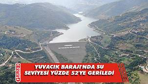 Yuvacık Barajı'nda su seviyesi yüzde 52'ye geriledi