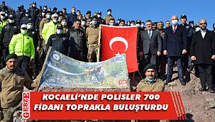 3,5 ay önce yanan alana 700 fidan