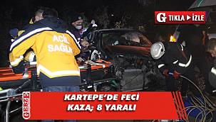 3 aracın karıştığı kazada 8 kişi yaralandı