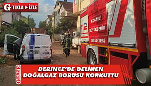 Alt yapı çalışmaları sırasında doğalgaz borusu delindi