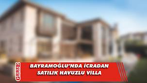 Bayramoğlu'nda havuzlu villa icradan satılık