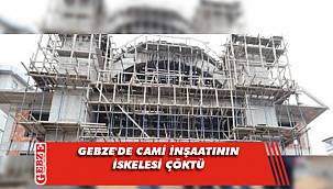 Beylikbağı'nda şok olay, cami inşaatının iskelesi çöktü 