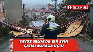 Binanın çatısı uçtu, çeyizler yollara saçıldı