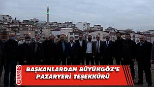 Büyükgöz'e Ulus'tan pazaryeri teşekkürü