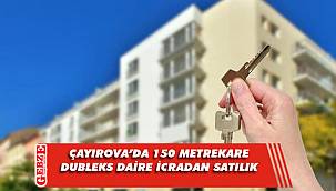 Çayırova'da 4+1 150 metrekare dubleks daire icradan satılık