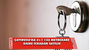 Çayırova'da 5+1 152 metrekare dubleks daire icradan satılık
