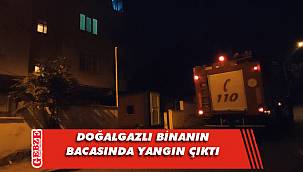 Çayırova'da bir binanın bacasında yangın çıktı