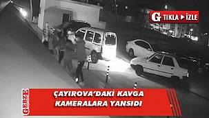 Çayırova'daki bıçaklı saldırı kameralara yansıdı