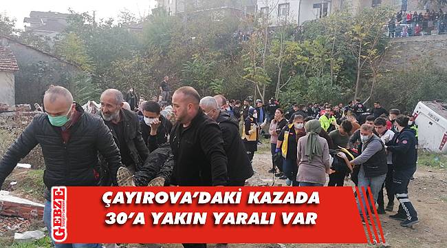 Çayırova'daki kazada kurtarma çalışmaları sürüyor