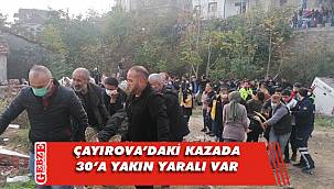 Çayırova'daki kazada kurtarma çalışmaları sürüyor