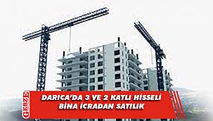 Darıca'da 3 ve 2 katlı bina icradan satılık