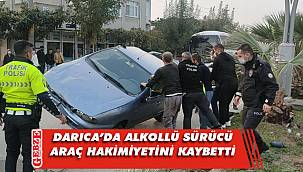 Darıca'da bir araç refüje çarptı; 1 yaralı