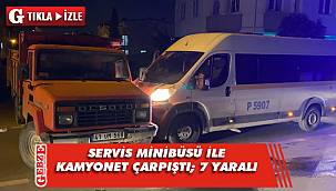 Darıca'da Servis minibüsü ile kamyonet çarpıştı