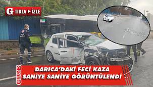 Darıca'daki feci kaza anı kameralara yansıdı
