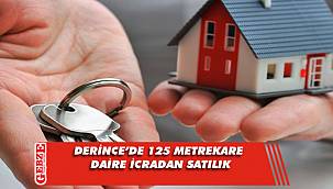 Derince'de 2+1 125 metrekare daire icradan satılık