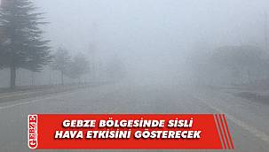 Gebze bölgesinde sisli ve puslu hava hakim olacak